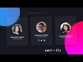 Creative Our Team Section Using HTML CSS CSS Glassmorphism Card Hover Effects