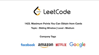 Leetcode Maximum Points You Can Obtain from Cards LeetCoding Challenge 2021 - Day 11 Java