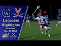 Georgetown vs Virginia 2026 1st Round Lacrosse Highlights