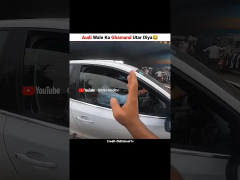 Audi Wale Ko Sabak Sikha Diya 😂 #rider #trending #motovlog #shorts