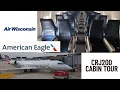 American Eagle CRJ-200 Cabin Tour
