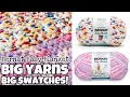 Big Yarn Big Yarn Swatches Bernat Baby Blanket Yarn - Which Color Is Your Favorite