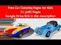 Free Car Coloring Pages for Your Kids