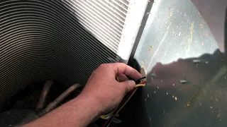 Hacked up Sabotaged Nordyne AC unit Part 1