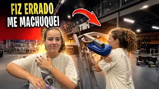 ME MACHUQUEI NA ACADEMIA 😭