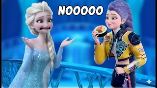 Elsa found Rumi eating her kimbap !