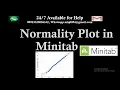 how to draw normal probability plot in minitab