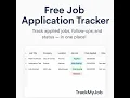 Free Job Application Tracker Google Sheets - Stay Organized