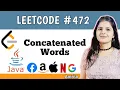 Concatenated Words LeetCode problem 472