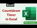 Countdown Timer in Excel