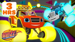 3 HOUR MARATHON Of Blazing Monster Machine Races Rescues Blaze And The Monster Machines 