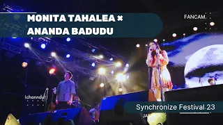 [FANCAM] Monita Tahalea × Ananda Badudu Synchronize Fest 2023