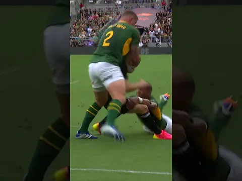 Codie Taylor barrelling over the line vs the Springboks