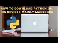 How to install python on Mac l programming kids