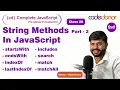 String Methods In JavaScript - 3 CD Complete JavaScript Course C