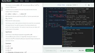 Hackerrank Python Solution Itertools - Python Maximize It
