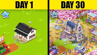 I played Hay Day for 30 days to get LEVEL 100