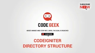 Basic Codeigniter Tutorials - About Directory Structure