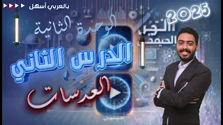 الوحدة الثانية الدرس الثاني العدسات الصف الثالث الاعدادي  الوحدة الثانية الدرس الثاني العدسات الصف الثالث الاعدادي