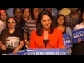 Rep Tulsi Gabbard rocks the house with Aloha at Bernie Sanders rally in Miami