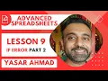9 Spreadsheet Functions IF Error Part 2