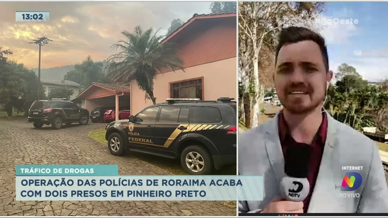 Operação das Polícias de Roraima acaba com dois presos em Pinheiro Preto
