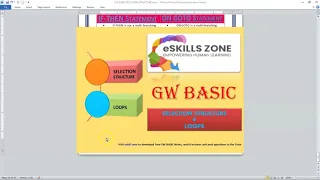 Lecture 7 USE OF LOGICAL OPERATORS IN BASIC