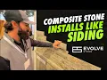 Evolve Stone Siding Demonstration Nail-Gun-Installed Stone Veneer