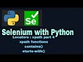 Selenium with Python Tutorial 13 Locators XPATH part-4