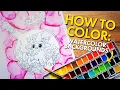 How to Create STUNNING WATERCOLOR BACKGROUNDS in Adult Coloring Books