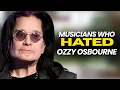 Top 6 Musicians Who Hated Ozzy Osbourne