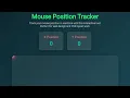 Mouse Position Tracker HTML CSS JavaScript Project Tutorial