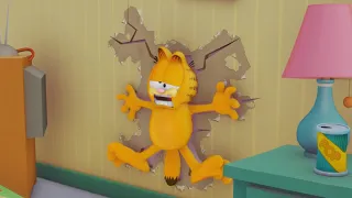 Garfield contra el robot... ¿quién ganará? 😼⚡️🤖