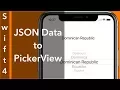 JSON Data into PickerView Swift 4 Xcode 9 0