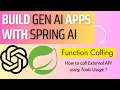10 Spring AI How to use Function calling to call External API