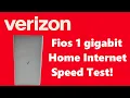Verizon Fios Home Internet Speed Test