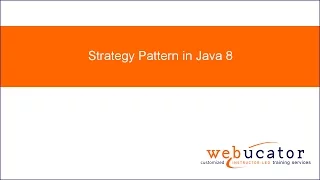 Strategy Pattern in Java 8