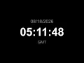 LIVE Clock - GMT Current time