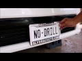 TRUE No-drill Front License Plate Bracket Mount for ACURA BMW INFINITI MERCEDES AND MORE