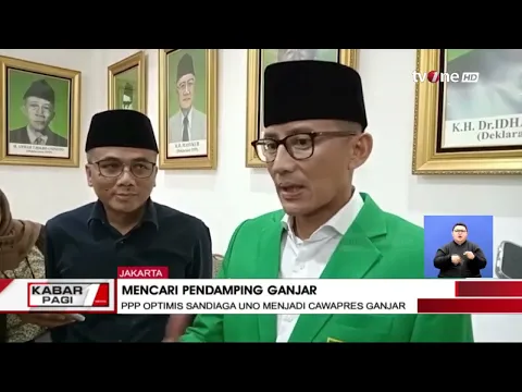 PPP Optimis Sandiaga Uno Menjadi Cawapres Ganjar