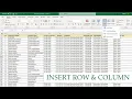 Insert Row and Column in Excel Tagalog Tutorial