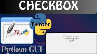 Python Tkinter tutorial for beginners How to create CheckBox