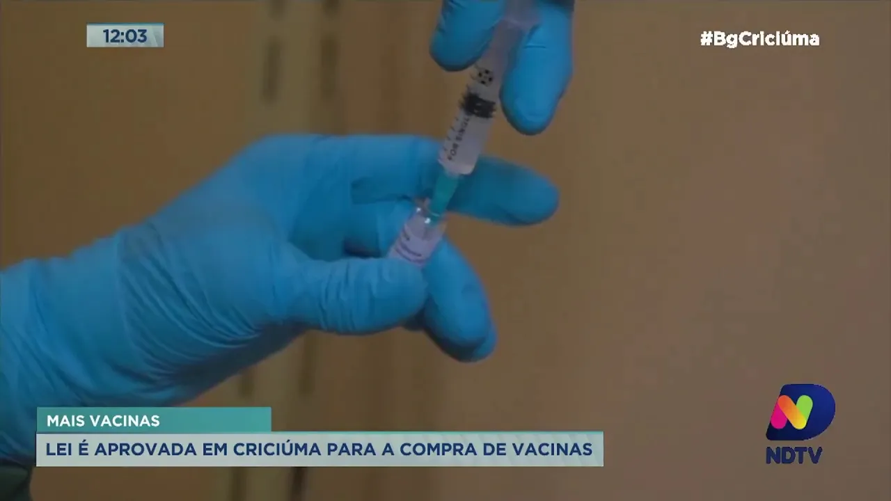 Lei aprovada garante participação de Criciúma em consórcio para compra de vacinas contra Covid-19