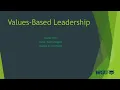 D253 Task 2 Values Based Leadership