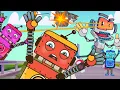 Download Lagu The Three Little Robots \u0026 the Giant Robot! 🎶| Rusty's World