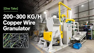 [One Take] 200-300 KG/Hour Copper Wire Granulator
