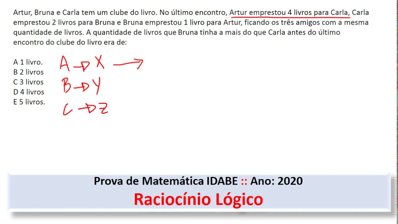 Raciocínio Lógico  #IBADE Q29 2020 Prova de Matemática #Concurso
