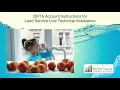 OKTA Login Tutorial for MT Lead Service Line Application