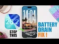 Lagu iOS 26.2 - How To FIX Battery DRAIN on iPhone !