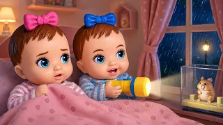 Twin Baby Dolls Sleep Alone for the First Time🌙 | Night Routine | Barbie Doll Family | 루아 루비 첫 잠자기